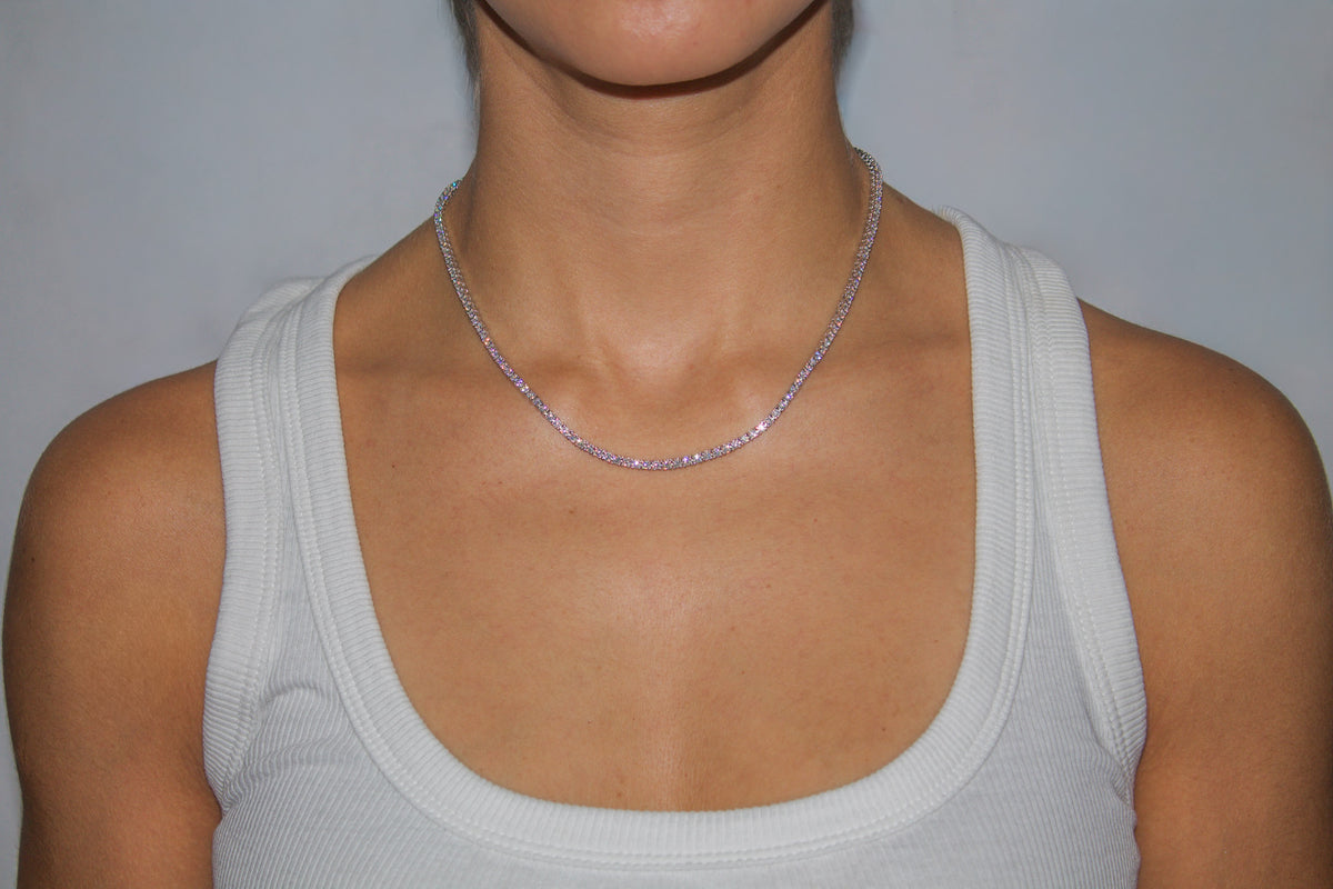 Tennis Necklace 16" 2mm
